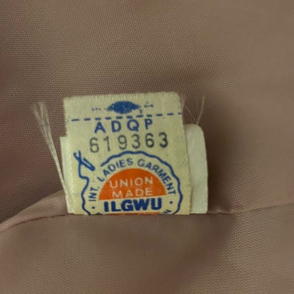 Vintage 1960s MCM Union-Made ILGWU Mod Swing Coat Dusty Rose - Picture 8 of 9